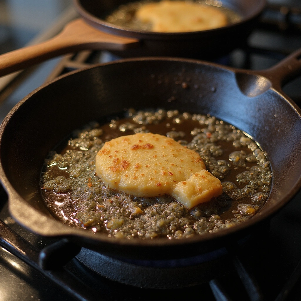 Banh Bot Chien: Crispy Vietnamese Rice Cake Recipe - Step 2: Heat the Skillet