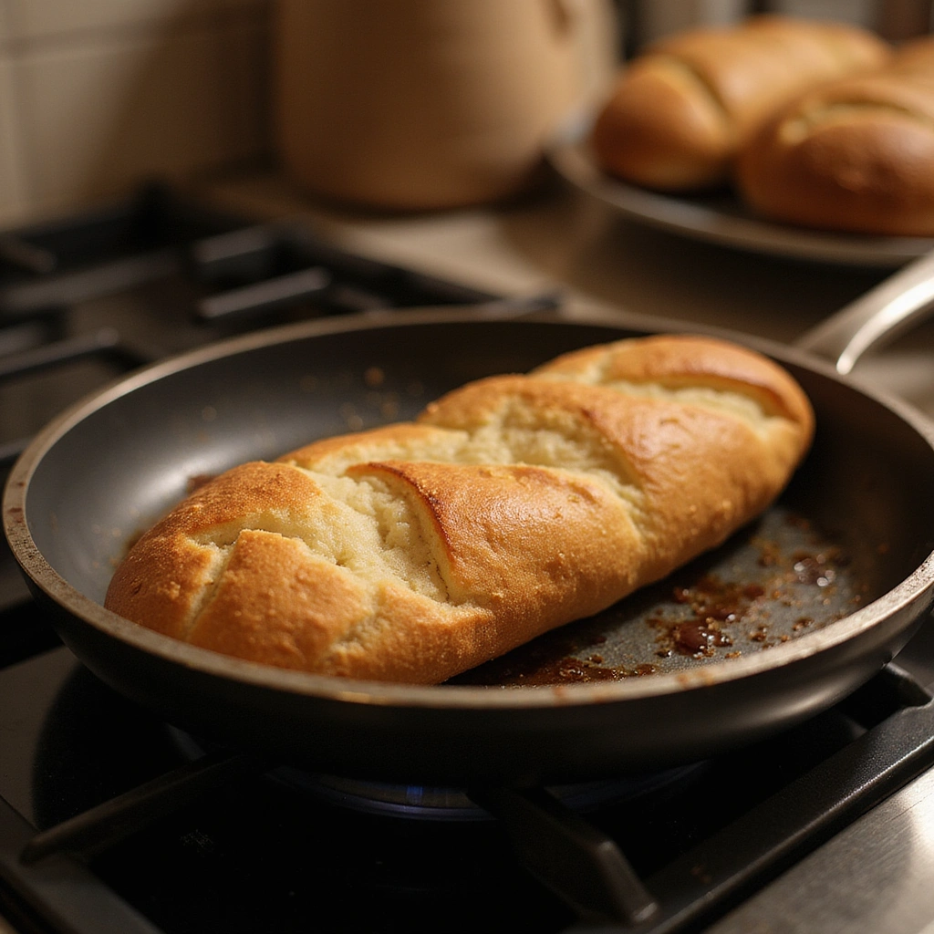 Banh Mi Op La: Vietnamese Fried Egg Sandwich Recipe - Step 2: Toast the Baguette