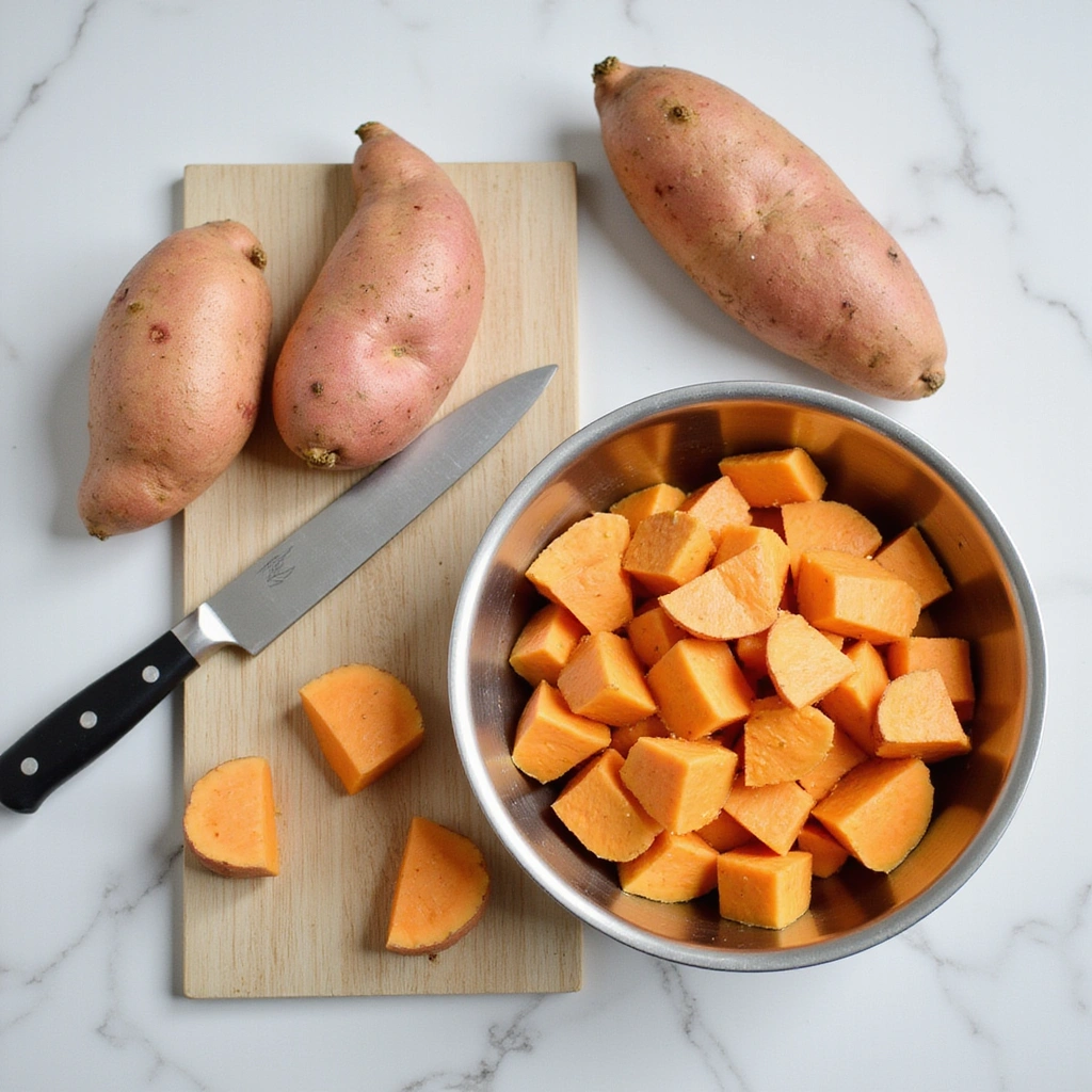 Delicious Ways to Cook Sweet Potato (Khoai Lang) - Step 1: Prepare Ingredients