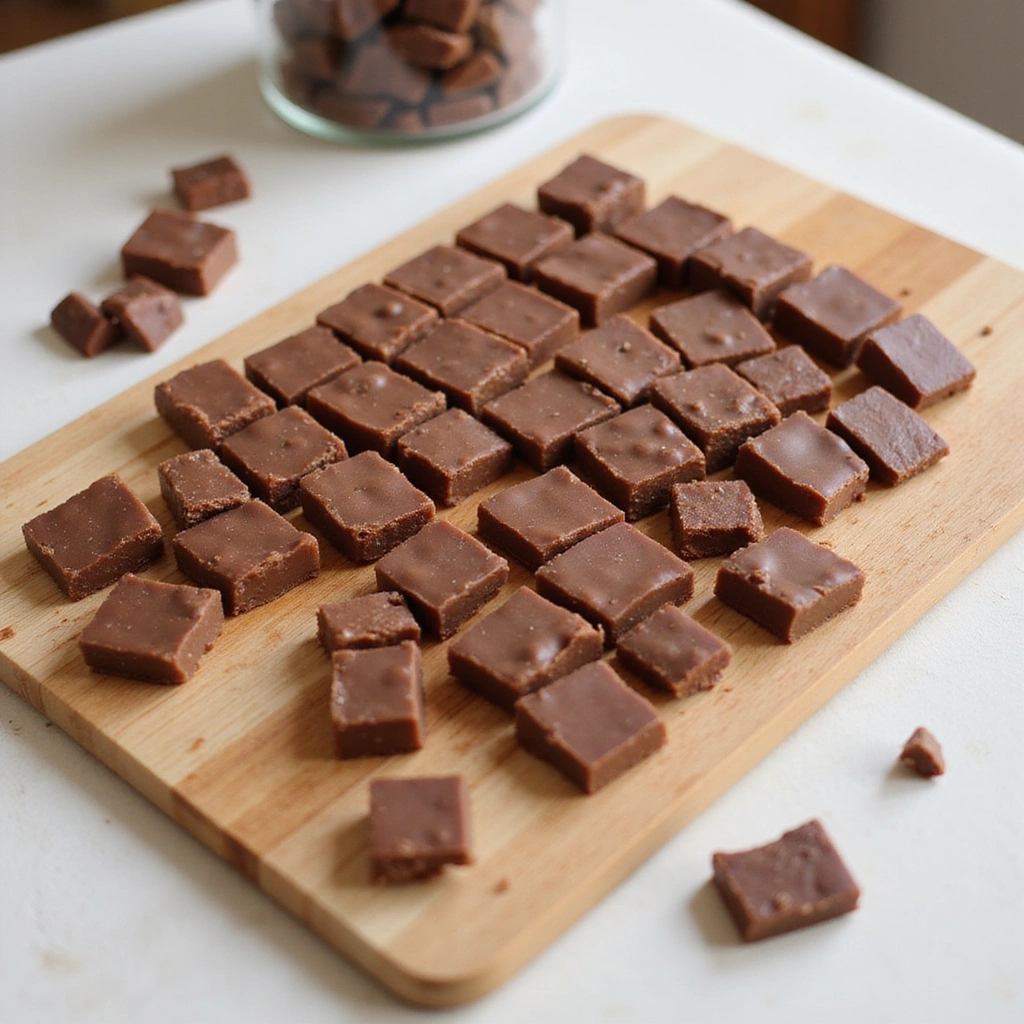 How to Make Brown Candy Pieces: A Sweet Treat - Step 8: Cut and Serve