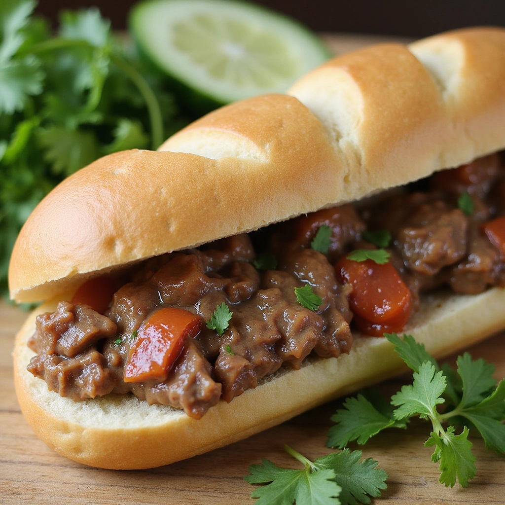 Pork Liver Spread Recipe for Bahn Mi Sandwich - Step 7: Prepare the Bahn Mi Sandwich