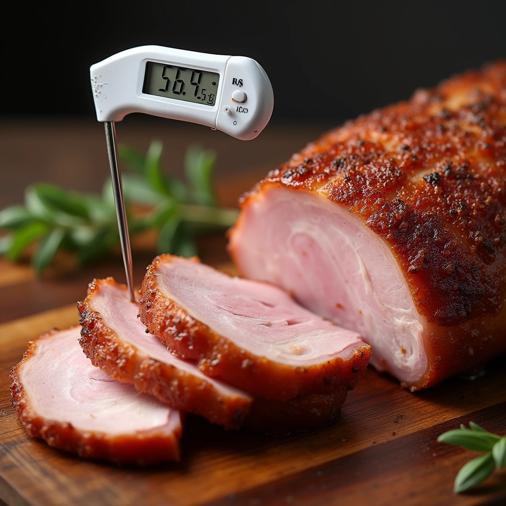 Traditional Vietnamese Roasted Pork (Heo Quay) Recipe - Step 6: Check for Doneness