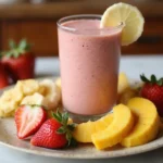 4-Fruit Smoothie Recipe - Strawberry, Banana, Mango, and Pineapple Blend