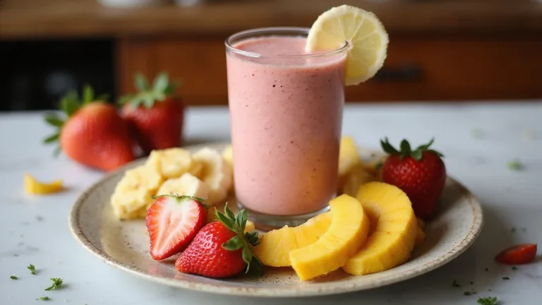 4-Fruit Smoothie Recipe - Strawberry, Banana, Mango, and Pineapple Blend