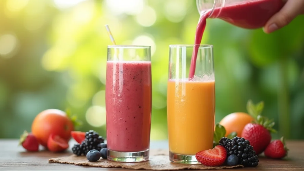 4-Fruit Smoothie Recipe - Strawberry, Banana, Mango, and Pineapple Blend - Step 8: Serve Smoothie