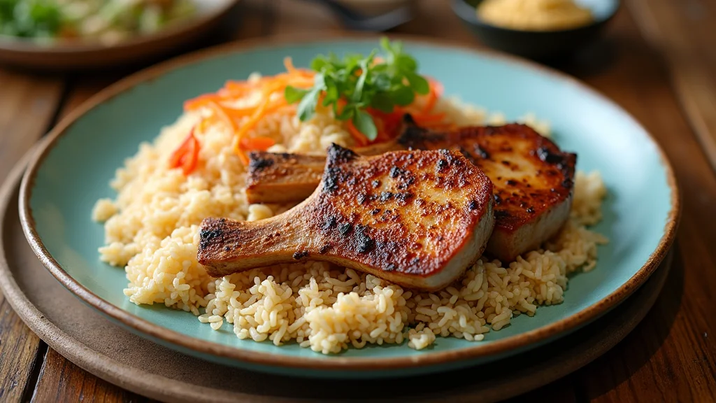 Authentic Vietnamese Broken Rice with Grilled Pork Chops - Restaurant Quality at Home - Step 8: Serve the Dish