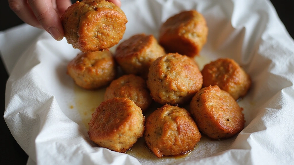 Bakso Goreng Recipe - Crispy Indonesian Fried Meatballs Everyone Craves - Step 6: Drain the Meatballs