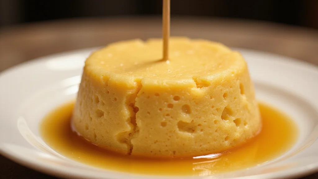 Bánh Đúc Recipe - Silky Smooth Vietnamese Pudding Cake for Breakfast or Dessert - Step 6: Check Pudding Doneness