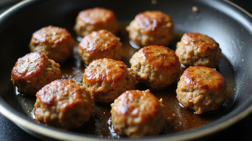 Korean Bulgogi Meatballs Recipe - Sweet, Savory, and Absolutely Addictive - Step 6: Cook Meatballs