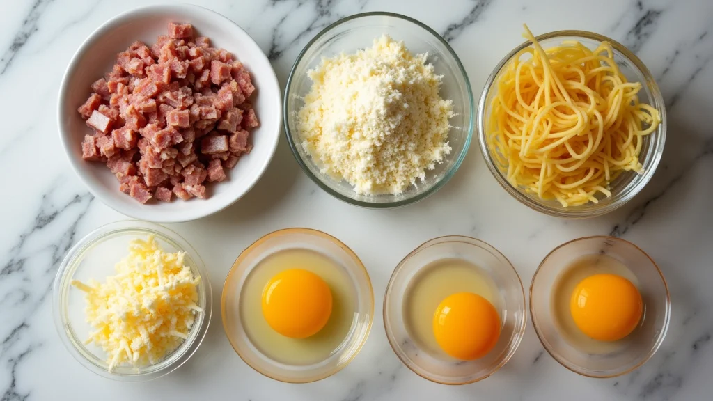 Marcella Hazan's Authentic Carbonara Recipe - The Only True Italian Recipe You Need - Step 1: Prepare Ingredients