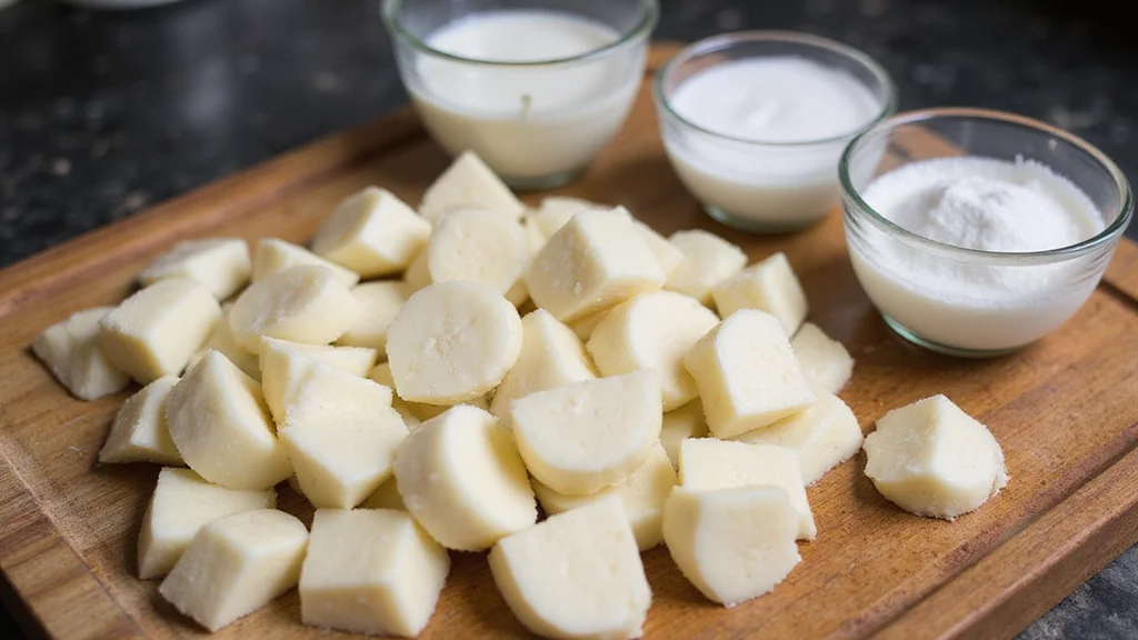 Taro Pudding in Coconut Milk - A Traditional Vietnamese Dessert Recipe - Step 1: Prepare Ingredients