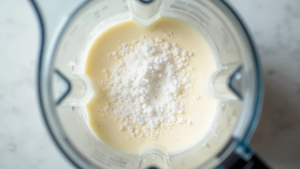 Taro Pudding in Coconut Milk - A Traditional Vietnamese Dessert Recipe - Step 3: Blend Coconut Milk Mixture