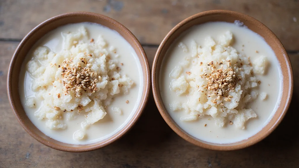 Taro Pudding in Coconut Milk - A Traditional Vietnamese Dessert Recipe - Step 8: Serve and Garnish