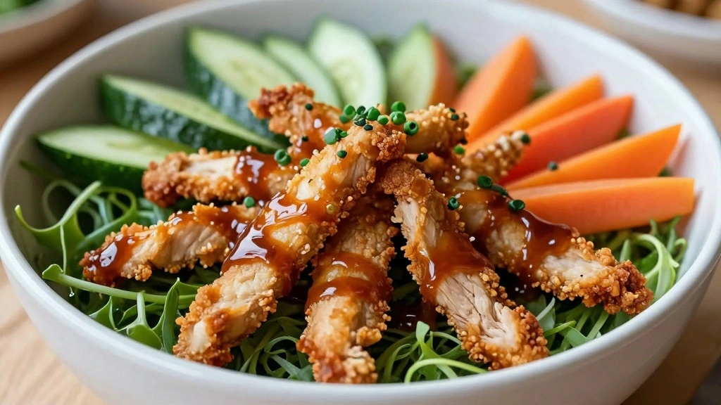 Bang Bang Chicken Bowl (Spicy Mayo Drizzle) - Step 6: Assemble the Bowl 1