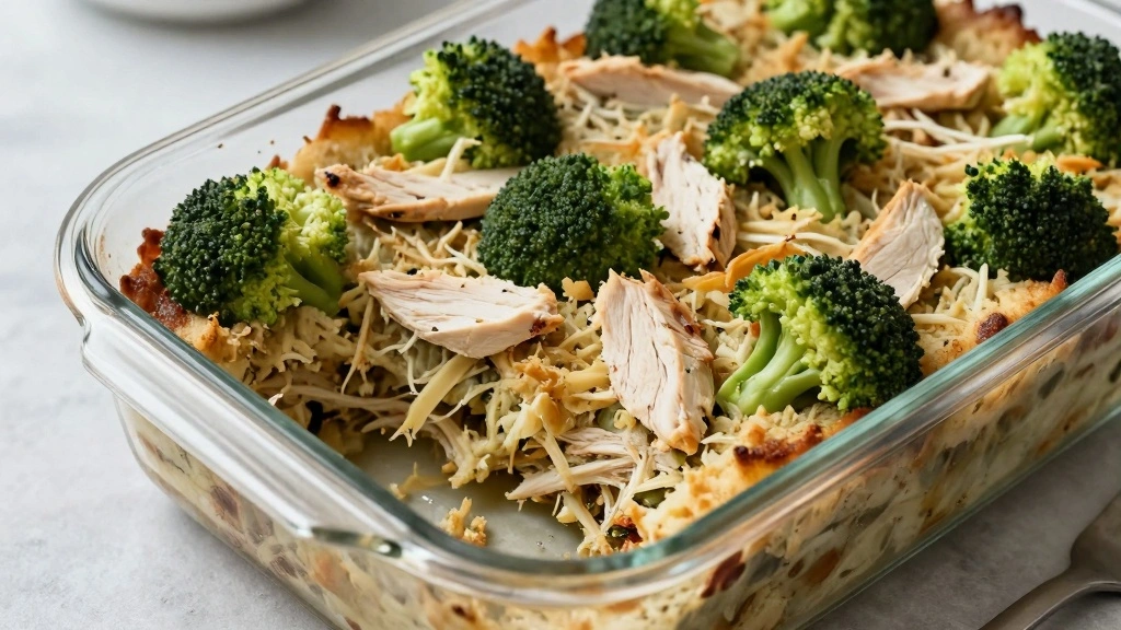 Cheesy Chicken Stuffing Casserole (Broccoli Hidden!) - Step 6: Add Chicken and Broccoli 1
