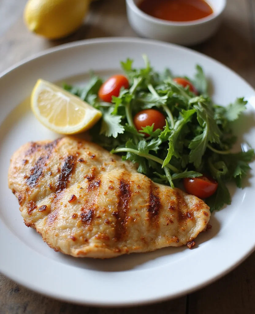 Chicken Paillard: 12-Min French Bistro Dinner (Juicy!) - Step 7: Serve Chicken 1