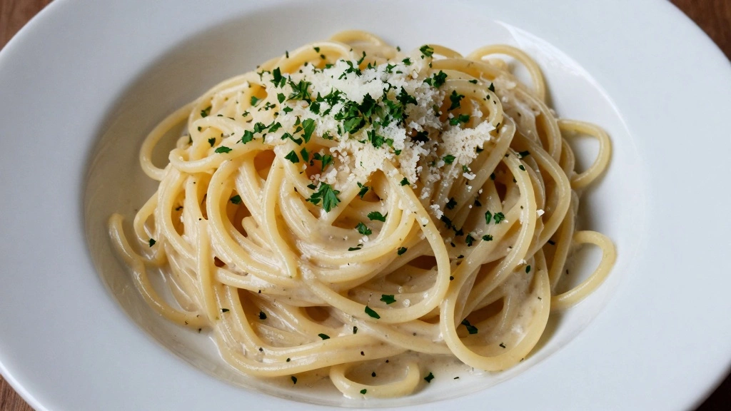 Creamy Garlic Spaghetti (One-Pot Family Favorite) - Step 7: Garnish and Serve 1