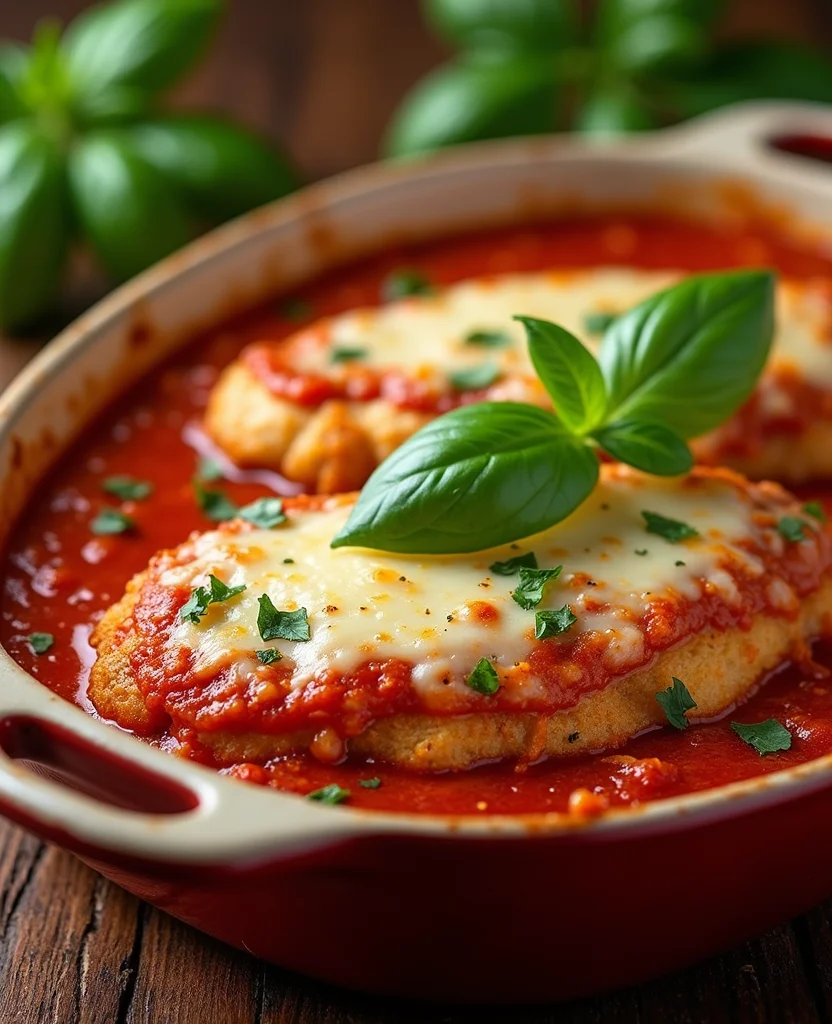Crispy Baked Chicken Parmesan (Better Than Takeout) - Step 6: Simmer Sauce 1