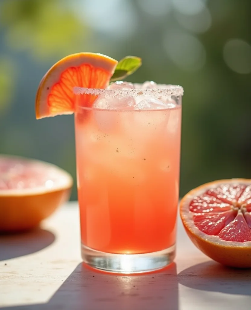 Easy Paloma Cocktail (Fresh Grapefruit) - Step 7: Add Club Soda 1