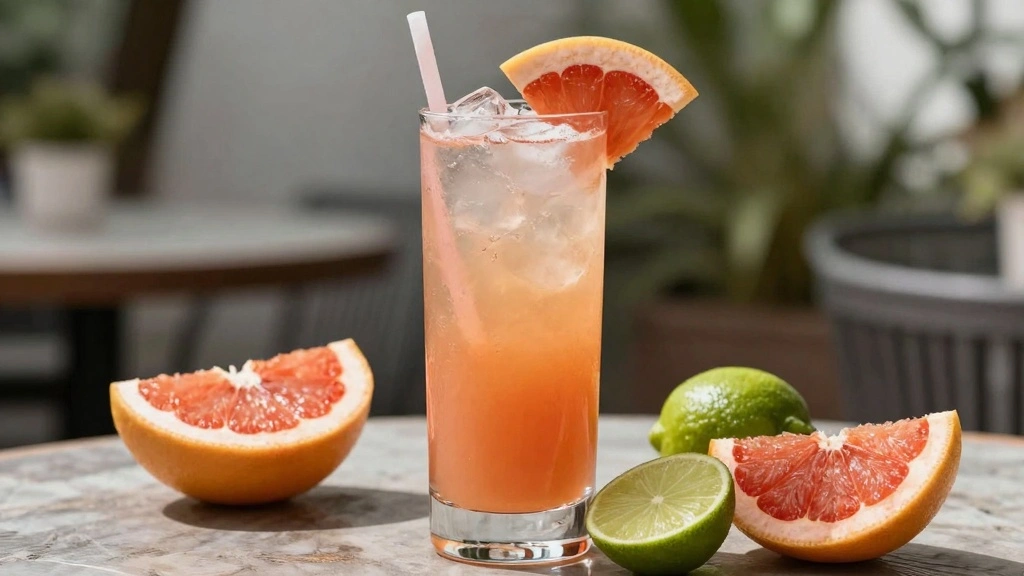 Easy Paloma Cocktail (Fresh Grapefruit) - Step 8: Garnish and Serve 1