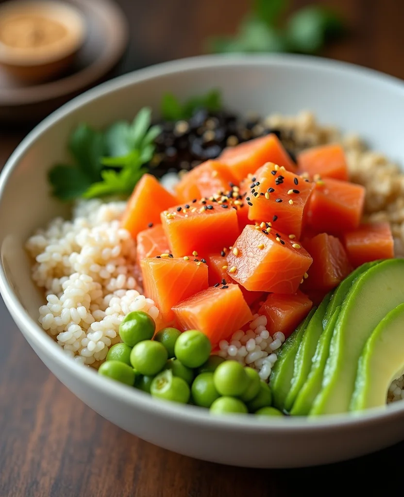Fresh Salmon Poke Bowl (Restaurant-Quality Home) - Step 1: Prepare the Rice 1