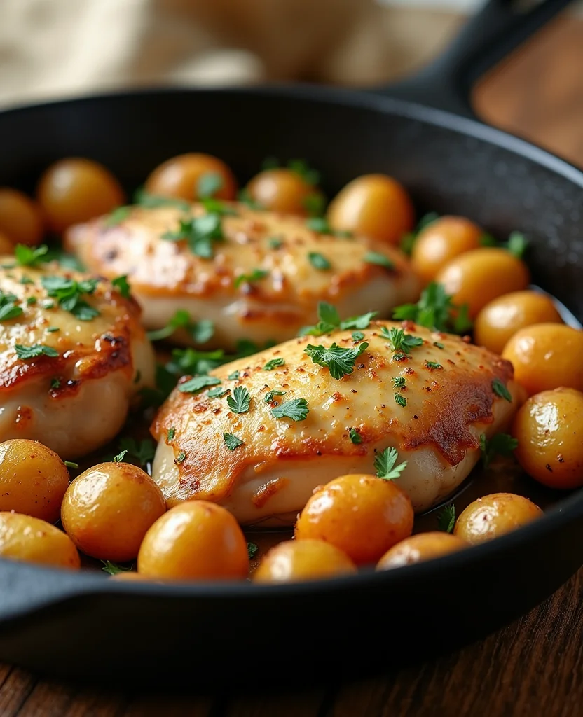 Garlic Parmesan Chicken and Potatoes (One-Pan Dinner) - Step 1: Prepare Ingredients 1
