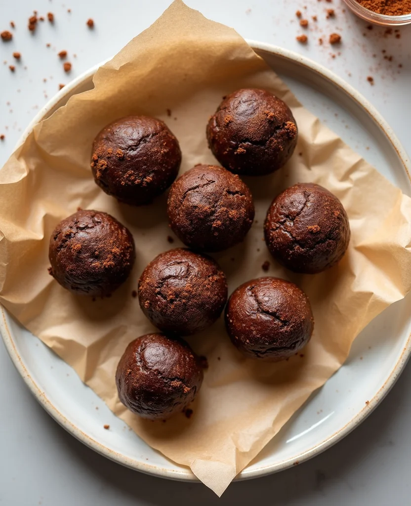 No-Bake Brownie Protein Balls (5 Ingredients) - Step 8: Serve and Store 1