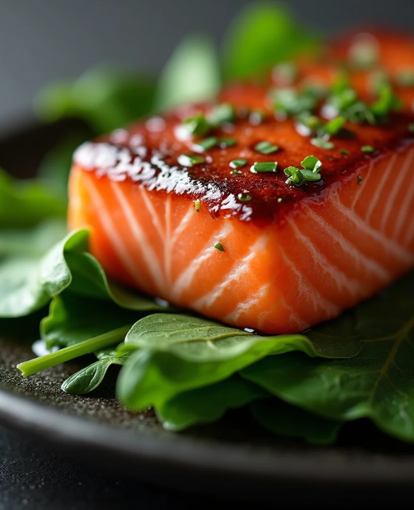 Seared Salmon on Spinach (15-Min Japanese Dinner) - Step 2: Heat Skillet 1