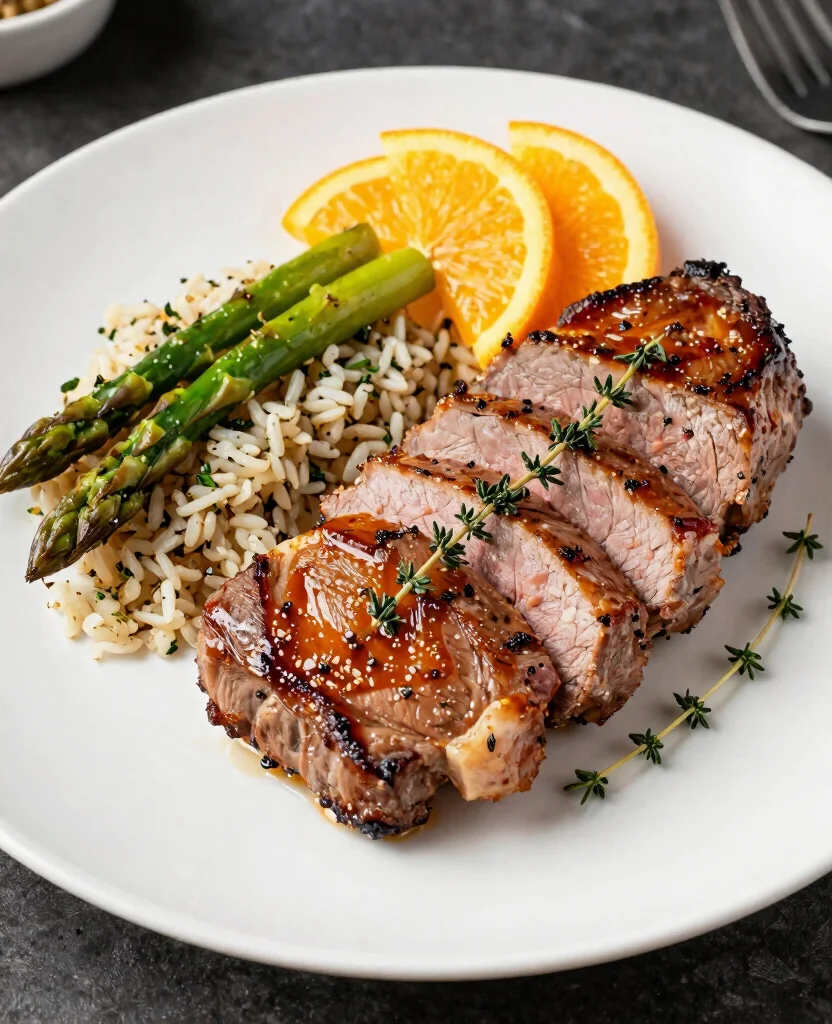 10 Best Roasted Pork Tenderloin Ideas and Flavors - 8. Orange Thyme Glazed Pork Tenderloin 1