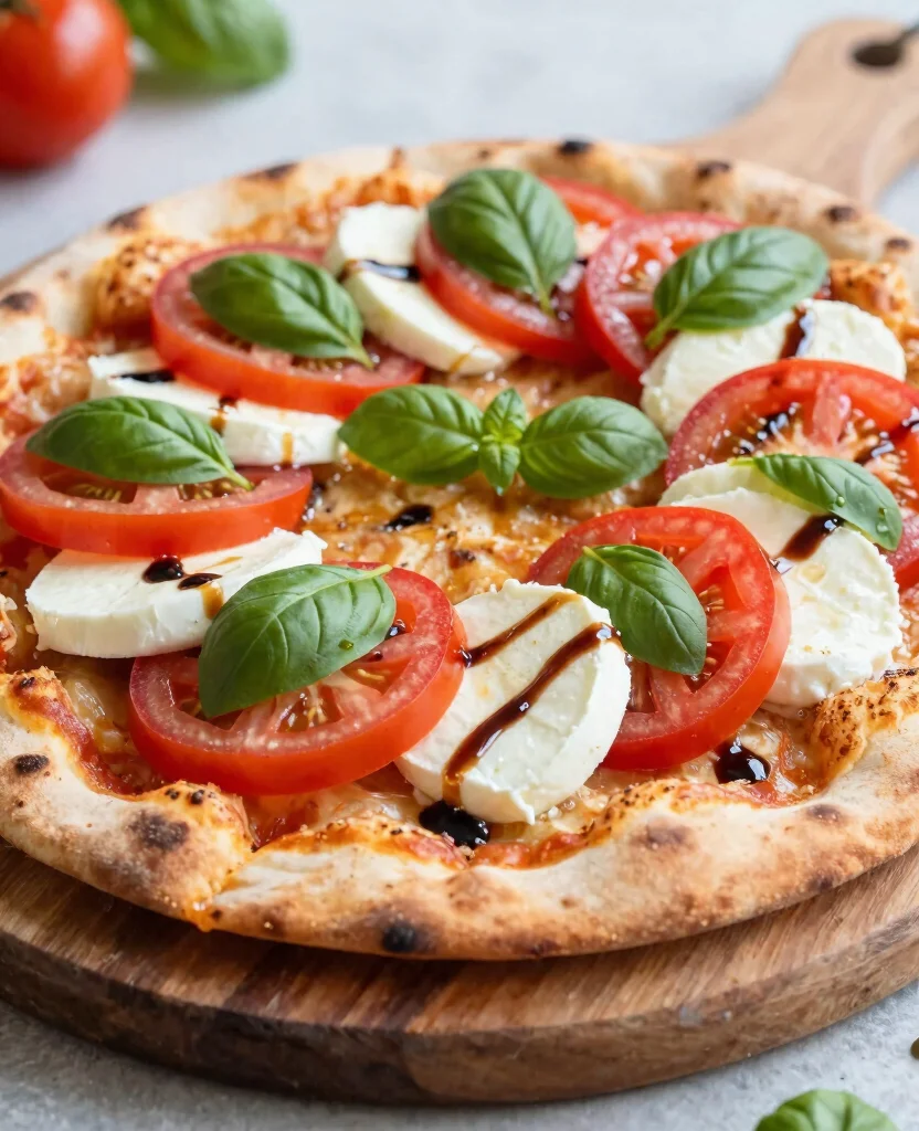 10 Creative Naan Pizza Recipes for a Fast Dinner - 7. Caprese Naan Pizza with Balsamic Drizzle 1