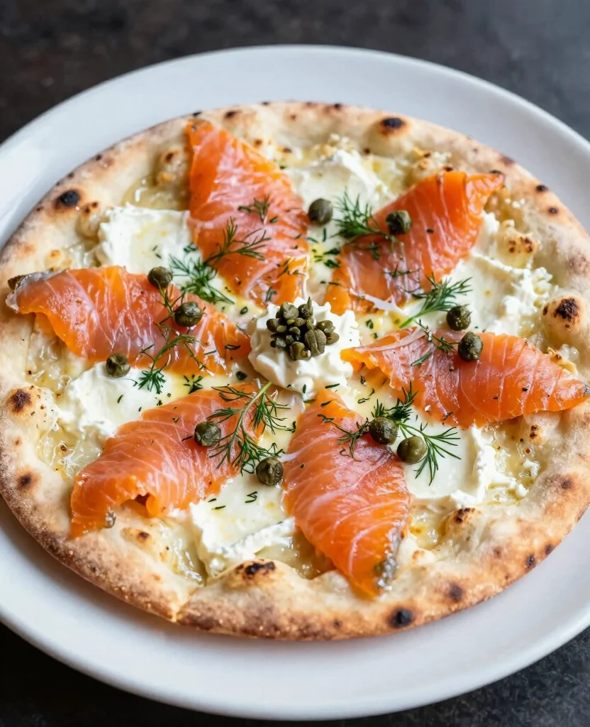 10 Creative Naan Pizza Recipes for a Fast Dinner - 9. Smoked Salmon and Cream Cheese Naan Pizza 1
