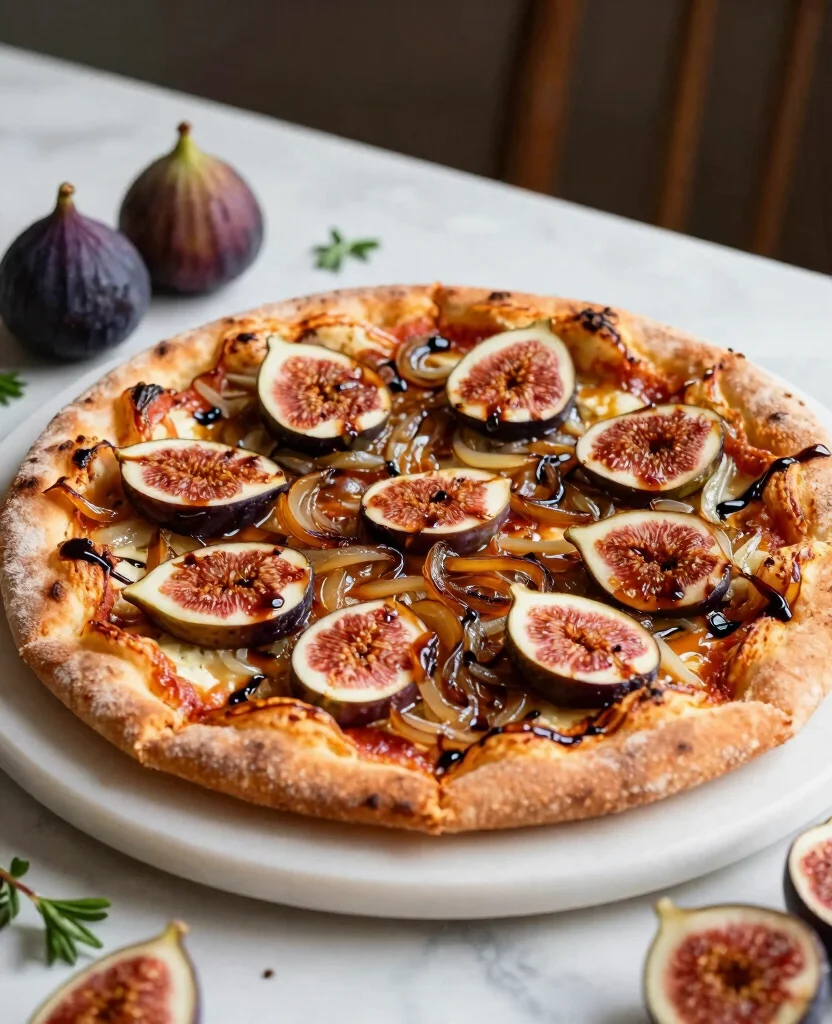 10 Gourmet Pizza Recipes to Make at Home - 8. Caramelized Onion and Fig Pizza 1