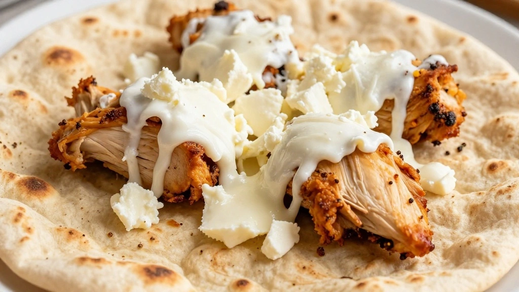 10-Minute BBQ Chicken Flatbread Pizza - Step 5: Add Cheese 1
