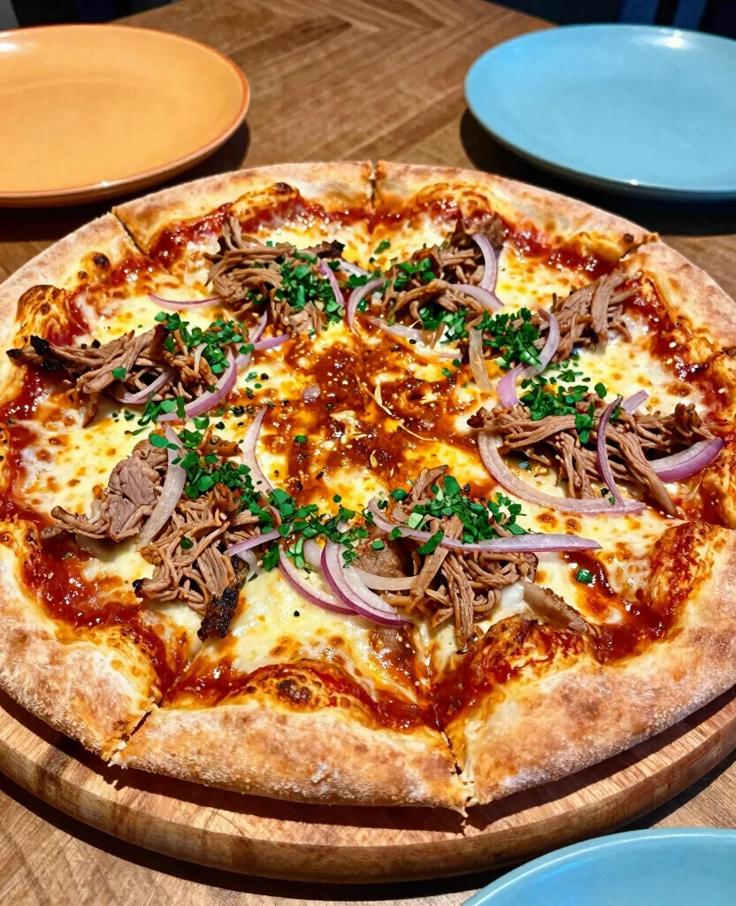 12 Creative Meals Made from Leftover Pork Tenderloin - 11. Pork Pizza 1