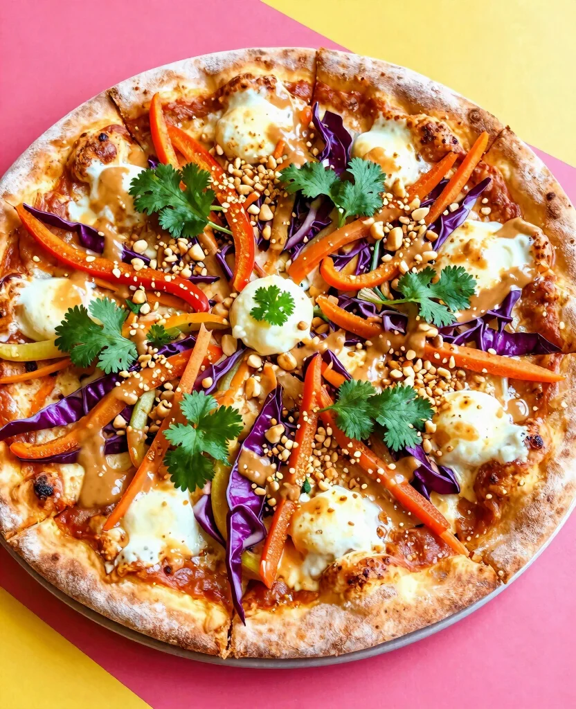 12 Different Pizza Types and How to Make Them - 6. Thai Peanut Pizza 1