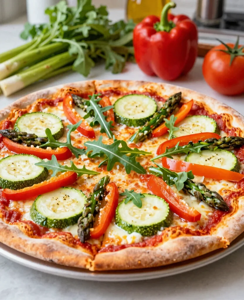 12 Different Pizza Types and How to Make Them - 8. Seasonal Veggie Pizza 1