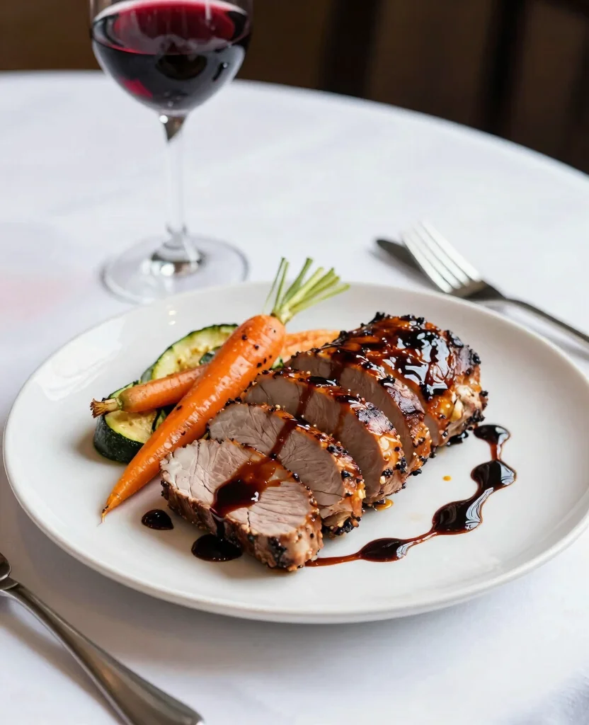 12 Healthy Pork Tenderloin Recipes for Weight Loss - 3. Balsamic Glazed Pork Tenderloin 1