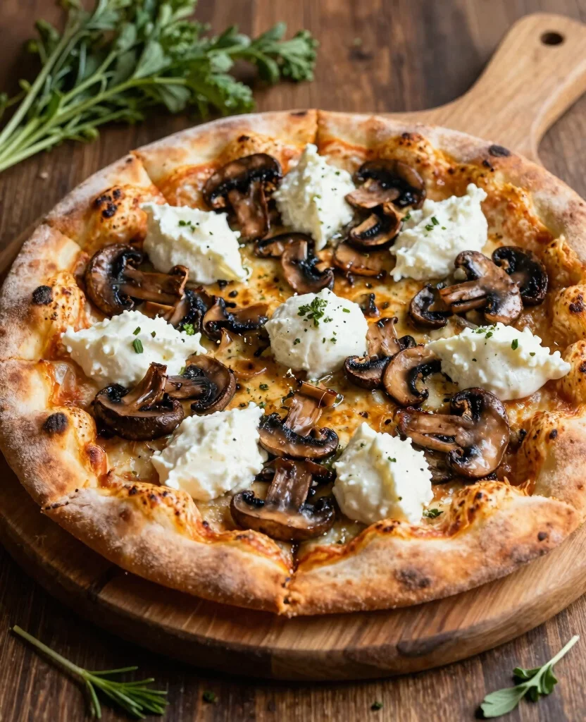 12 Quick and Easy Flatbread Pizza Ideas for Busy Weeknights - 10. Mushroom and Ricotta Flatbread Pizza 1