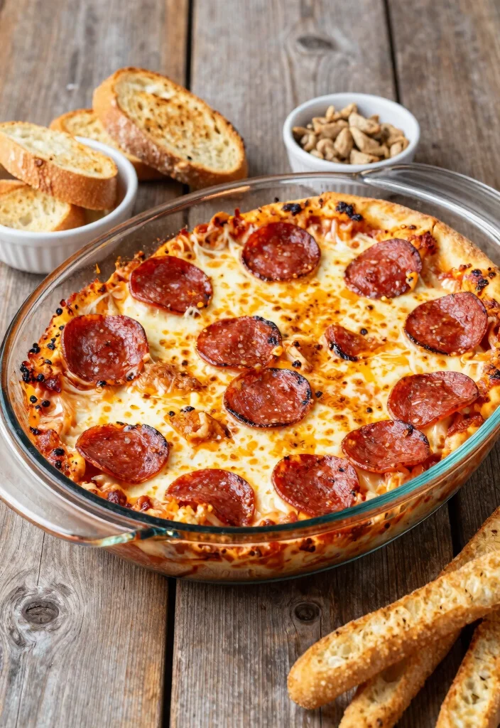 13 Creamy and Cheesy Pizza Dip Recipes Everyone Loves - 3. Pepperoni Pizza Dip 1