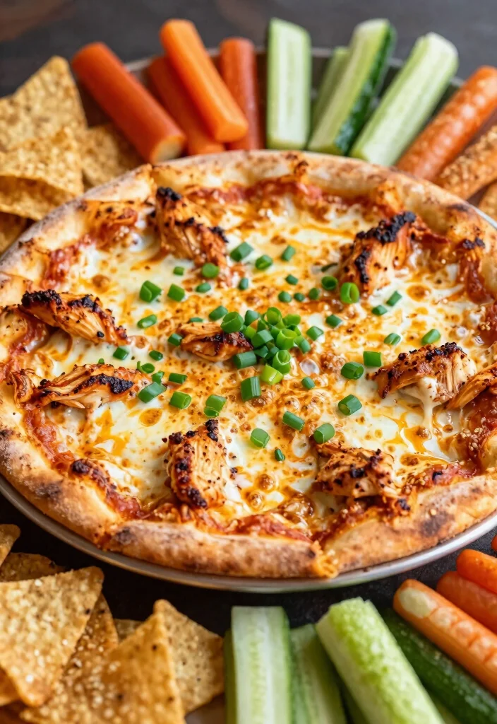 13 Creamy and Cheesy Pizza Dip Recipes Everyone Loves - 7. BBQ Chicken Pizza Dip 1