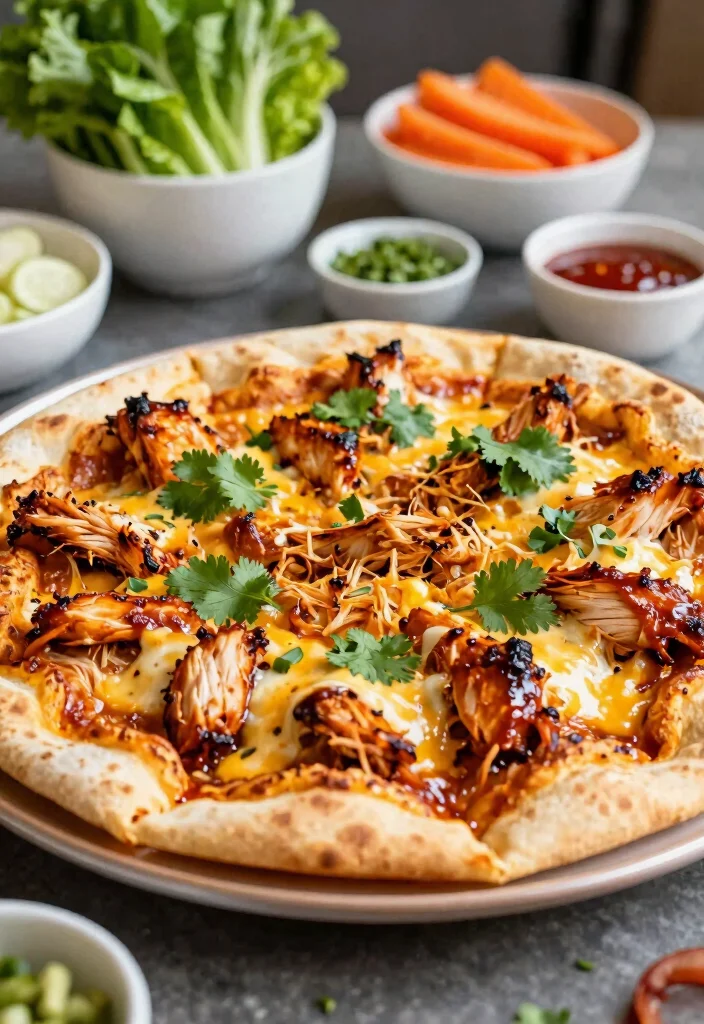 13 Roti Pizza Recipes with a Fun Fusion Twist - 6. Barbecue Chicken Roti Pizza 1