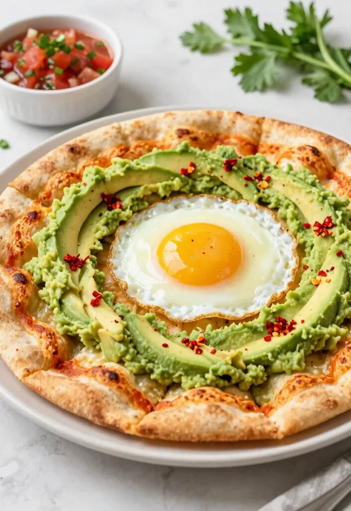 13 Roti Pizza Recipes with a Fun Fusion Twist - 9. Egg and Avocado Roti Pizza 1