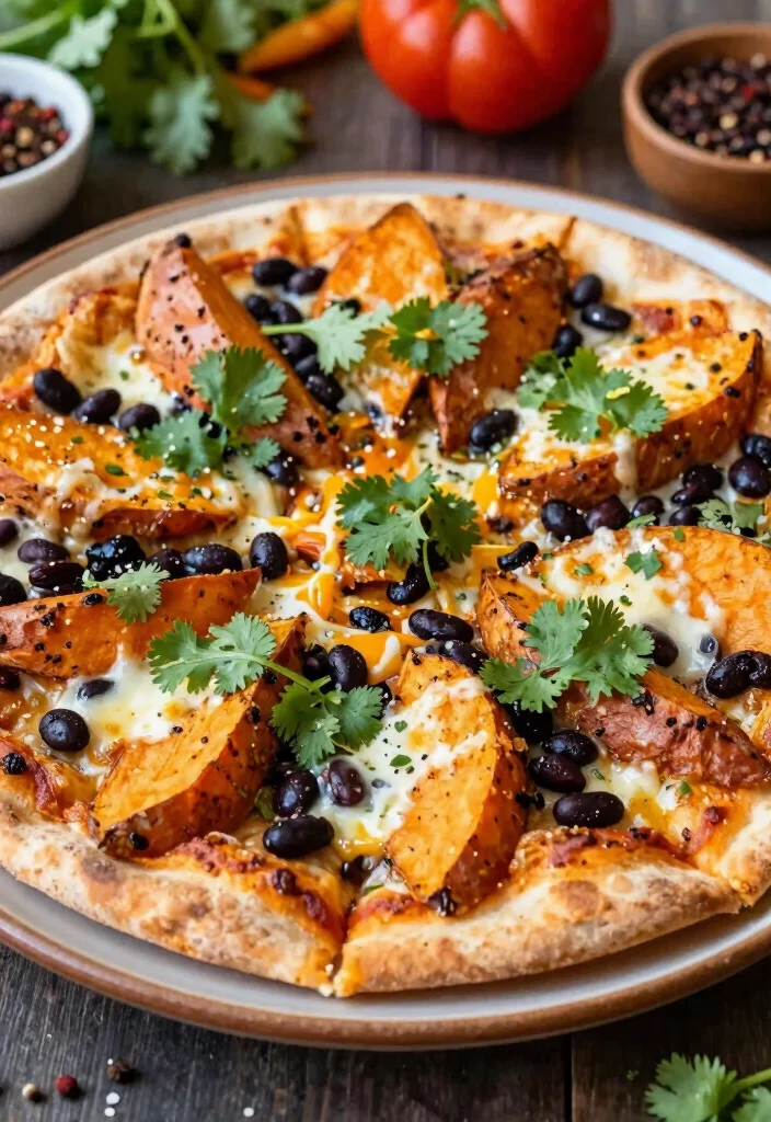 13 Tortilla Pizza Recipes Ready in Minutes - 13. Sweet Potato and Black Bean Tortilla Pizza 1