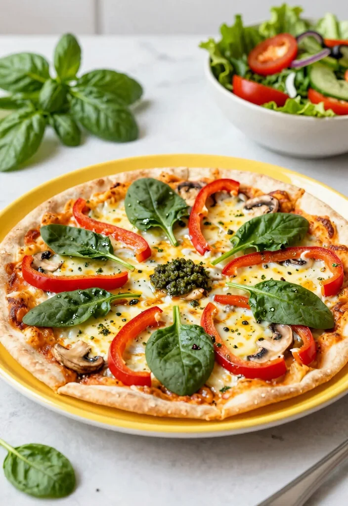 13 Tortilla Pizza Recipes Ready in Minutes - 3. Veggie Delight Tortilla Pizza 1