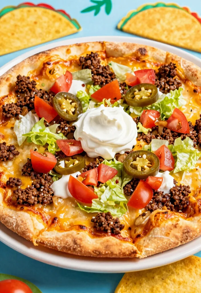 13 Tortilla Pizza Recipes Ready in Minutes - 6. Taco Tortilla Pizza 1