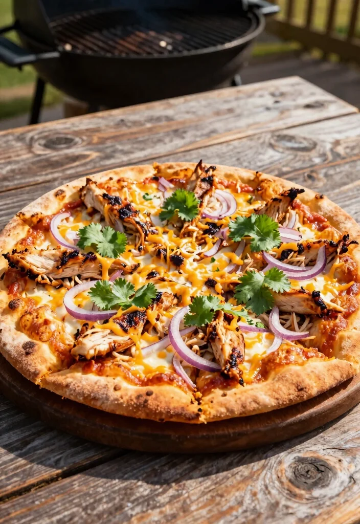 14 Grilled Pizza Recipes for Backyard BBQ Nights - 2. BBQ Chicken Grilled Pizza 1