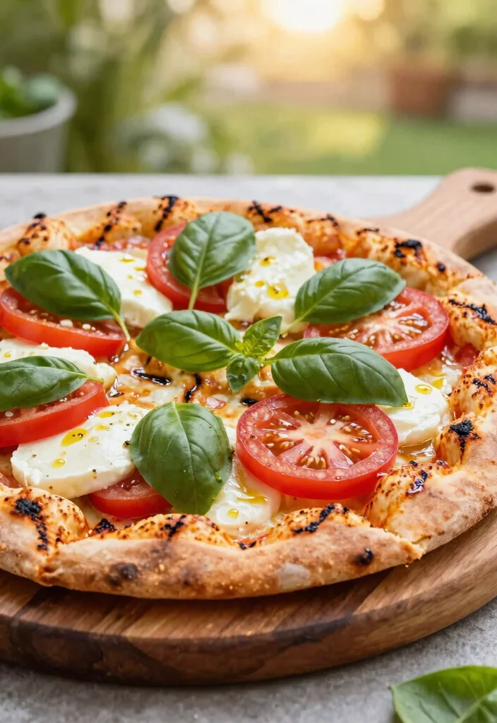 14 Grilled Pizza Recipes for Backyard BBQ Nights - 9. Caprese Grilled Pizza 1