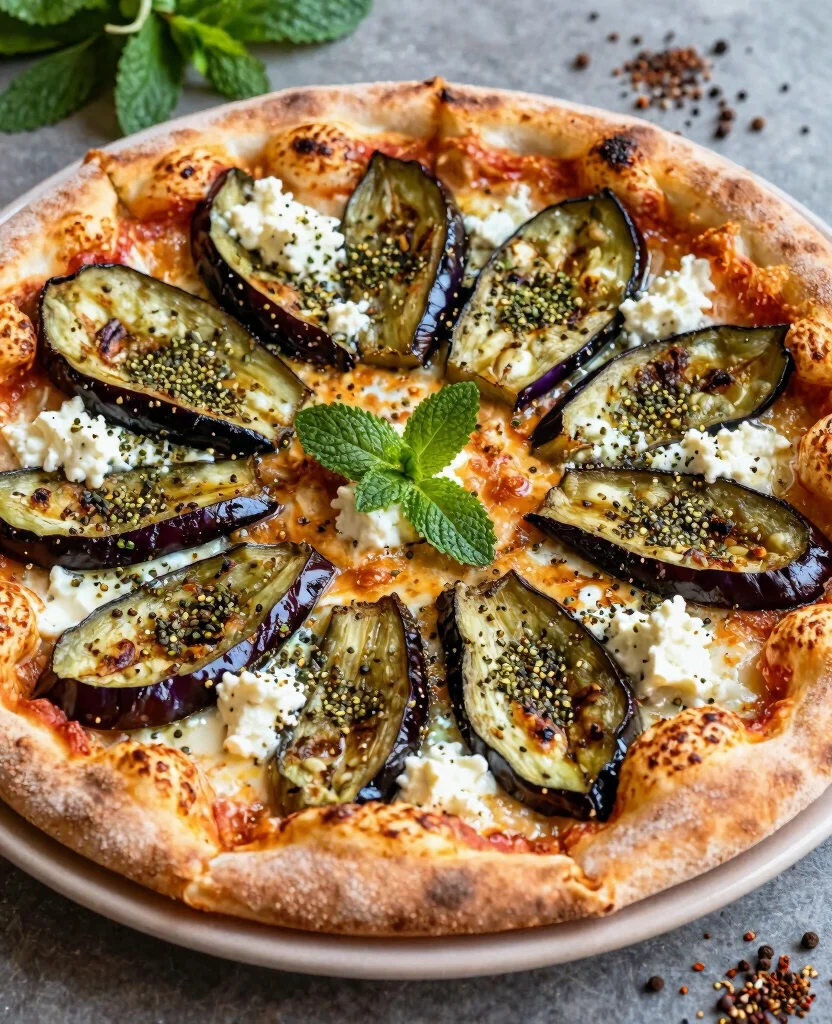 15 Best Homemade Pizza Recipes for Every Topping - 14. Eggplant & Zaatar Pizza 1