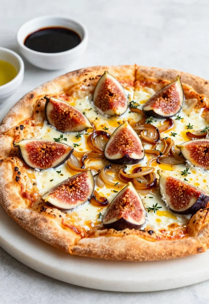 15 Fig Pizza Recipes with Sweet & Savory Flavor - 3. Fig, Brie, and Caramelized Onion Pizza 1