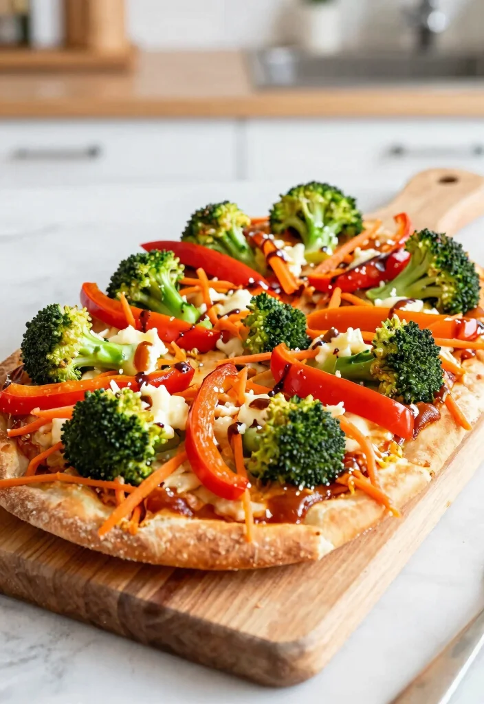 15 French Bread Pizza Recipes for Crispy Comfort Food - 14. Teriyaki Veggie French Bread Pizza 1